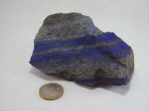 Lapislazuli Roh - Stein Afghanistan blau mit Pyrit 630g Skultur - Picture 1 of 7