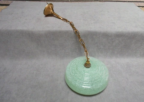 Vintage french brass hanging light fixture Cover