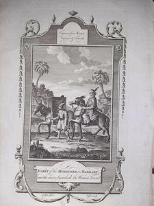 Africa Barbaria/ Stallion/ Aquatint Moore 1790 - Picture 1 of 3