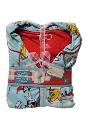 Men's Disney 100 Mickey Mouse & Friends Matching Family 2pc Pajama Set Size XL - Image 1 of 2