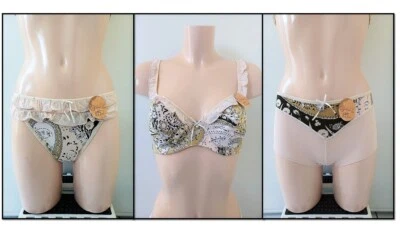 AIMEE L ENSEMBLE LINGERIE COULEUR BEIGE / VERT - Photo 1/4