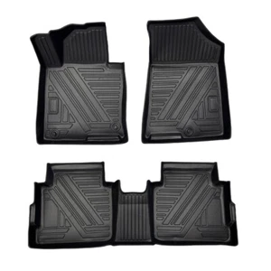 TPE Auto Floor Mats All-Weather Protection Black for Kia Optima 2016-2020 - Picture 1 of 9