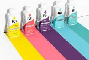 RIT All-Purpose Fabric Dye - Liquid - 236ml - Choose from 42 Colours - Picture 1 of 41