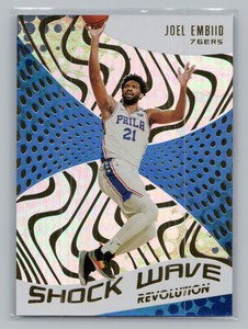 2020 Panini Revolution Shock Wave Fractal #7 Joel Embiid Shock Wave NM-M