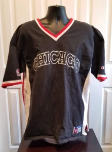 Vintage 90s Chicago Bulls Champion Shooting Shirt Warm Up Jersey Authentic XL - Picture 1 of 7