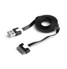 High Quality Black USB Cable Flat Load + Synchro IPHONE 3G 3GS 4 4S Flat