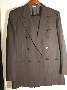 BRIONI Gray Wool Double Breasted 2 Piece Suit 40R (50 EU) NWOT - Picture 1 of 12