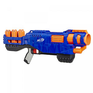 New Nerf N-Strike Elite Trilogy DS-15 Blaster Gun, 15 Darts Blue/Orange