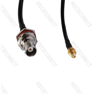 BNC Jack to SMA Jack cable cola de cerdo hembra RG58 para antena inalámbrica 1 metro - Imagen 1 de 3
