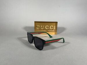 NEW GUCCI GG 0340 RECTANGULAR SUNGLASSES 006 RED/GREEN 58MM GG0340S! SHIPS TODAY