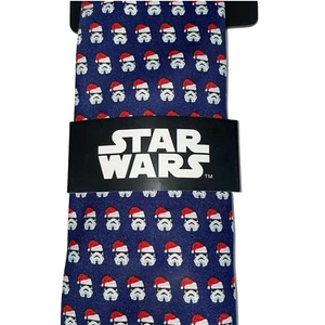Star Wars Storm Trooper Christmas Santa Men's Tie NEW WITH TAG - Picture 1 of 5