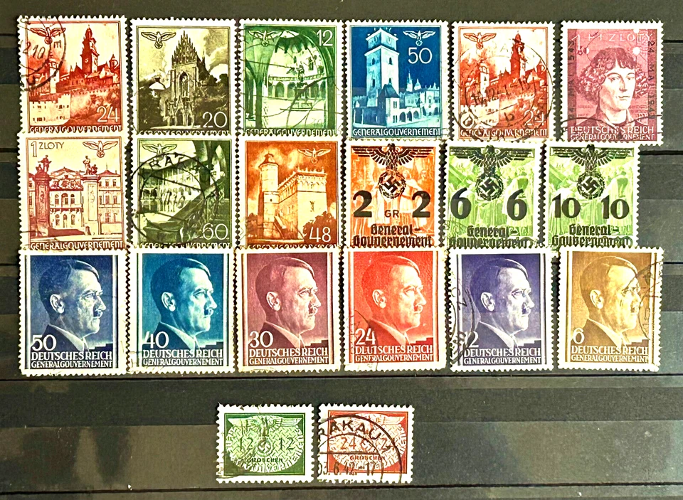 German Stamps occ. of Poland GG  - Lot of 20 stamps used nice /564 - Image 1 of 1