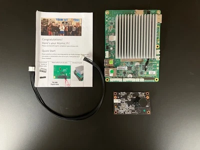 Atomic Pi w power breakout, camera, Intel Atom x5-Z8350 2GB RAM onboard eMMC SBC - Image 1 of 4