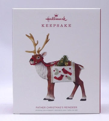 2018 Hallmark Ltd Edition ~ FATHER CHRISTMAS REINDEER ~ Ships FREE — 第 1/4 张图片