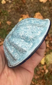 SELTENE TÜRKENKOPF PFANNE MINIATUR VERKÄUFER MUSTER BLAU GRANITGESCHIRR EMAILLEGESCHIRR ANTIK - Bild 1 von 15