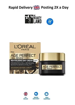 L'Oreal Paris Cell Renew Day Cream Age 50+ Anti-Oxidant Recovery Complex *Boxed*