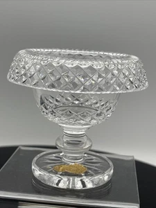Waterford Crystal Rolled TURNOVER Bowl Mini Footed Replacement Cs2 Sticker - Picture 1 of 11
