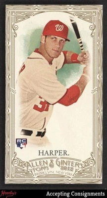 2012 Topps Allen and Ginter Mini Gold Border #12 Bryce Harper RC ROOKIE - Image 1 of 2