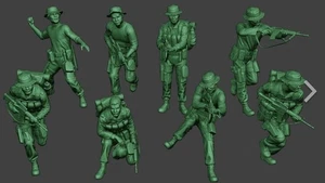 1/72 1/144 1/48 1/64 Vietnam War American Jungle Warriors Figure 8 people WG - Picture 1 of 1