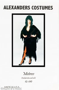 2 piezas Vestido Disfraz Negro de Señora de la Noche/Bruja/Vampiro Plus - Imagen 1 de 3