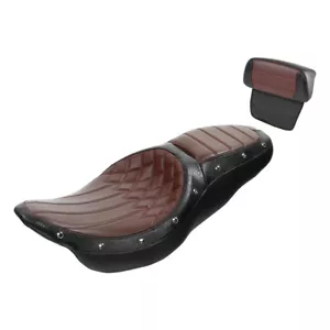 Almohadilla de respaldo cortada para asiento de conductor pasajero apta para Harley Touring 14-2023 - Imagen 1 de 9