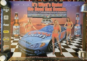 2004 Coors Light Girls Dodge Daytona 500 NASCAR SIGNED Poster. - Picture 1 of 9