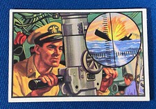 1954 Bowman US Navy Victories Tin Fish Victory #42 Trading Card EX