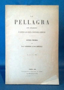 Cesare Lombroso, La pellagra in Italia in rapporto... alimentare. 1880 Lettera - Foto 1 di 1