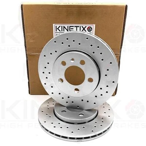 Para Seat León 1.8 20V T 1999-2006 Trasero Cross Discos de Freno Ventilados Par - Imagen 1 de 7