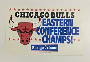 Chicago Bulls 1991 Tribune NBA Eastern Conference Champs Sign Michael Jordan VTG - Picture 1 of 2