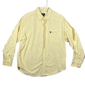 DE COLECCIÓN Polo Jeans Co Camisa Abotonada Algodón Grande Amarillo Ralph Lauren Hombres L - Imagen 1 de 7