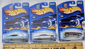 3 Hot Wheels 2003 1st Editions Pontiac Bonneville Whip Creamer II Fish'd Chip'd - Picture 1 of 20