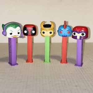 Funko Pop Pez Dispensers 5pcs Deadpool Yondo Loki Joker Magneto - Picture 1 of 23