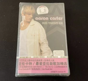 Aaron Carter Most Requested Hits China First Edition CASSETTE TAPE Sealed Rare - Picture 1 of 5