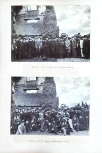 c1900 Archaeologists in Ireland Kildare Archaeological Society 2 Original Photos - Picture 1 of 1