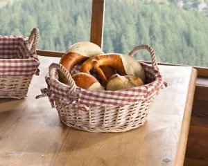Schale "Karo", rund, Füllkorb, Brotkorb, Deko Obst - Bild 1 von 4