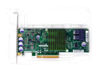 Supermicro AOC-S3008L-L8E SAS 8-порт 12Gb/s PCIe HBA с кронштейном IT-режим - Изображение 1 из 2