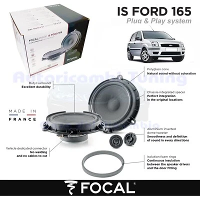 Casse Altoparlanti Anteriori FOCAL plug e play IS FORD 165 per FORD FUSION - Immagine 1 di 4