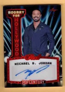 #3/3 PEARL AUTO MICHAEL B JORDAN MARVEL ROCKY AUTOGRAPH 2024 LEAF POP CENTURY - Bild 1 von 3
