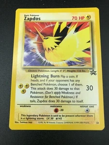 Zapdos 23 RARE Pokemon WOTC 2000 Movie Black Star Promo Vintage NM - Picture 1 of 2