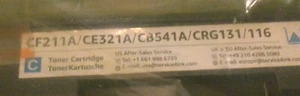 2 CB540A -CB541A CB542A CB543A Toner B C Y M Lot For HP LaserJet CP1210 CP1518ni - Picture 1 of 5