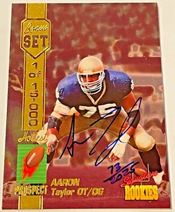 1994 Signature Rookies NFL Bonus Set Hottest Prospect Aaron Taylor #A-4 #73/2025 - Bild 1 von 2