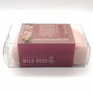 Asquith & Somerset WILD ROSE Large 350 g Exfoliating Massage Bar for Body 20701