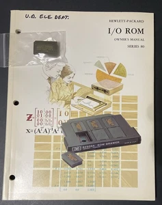 Hewlett Packard HP I/O ROM 86/87 e manuale proprietario serie 80 computer vintage - Foto 1 di 10