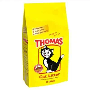 8L Thomas Cat Litter Highly Absorbent Natural Mineral Litter Litres - Picture 1 of 1