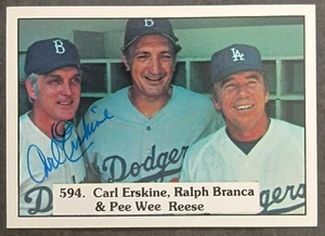 1975 SSPC SIGNED: Carl Erskine, DODGERS (Died 2024) - Picture 1 of 1