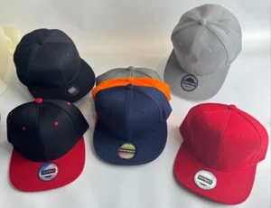 Snapback Hat Baseball Cap Plain Blank Snap Back Classic Adjustable - Picture 1 of 14