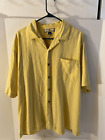 Tommy Bahama 100% silk shirt yellow men?s Large rn#86549