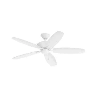 KICHLER Renew Patio 52 in. Indoor/Outdoor Matte White Dual Mount Ceiling Fan - Picture 1 of 11