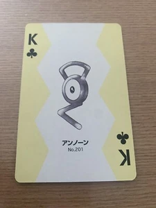 Pokemon poker Card Playing Card Maril Back Ver Unown MAL-27 - Picture 1 of 3